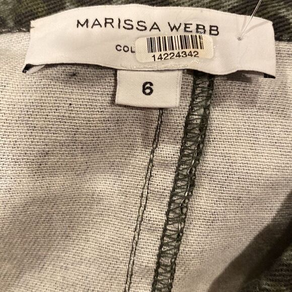 Marissa Webb Collective Green Leopard Dress Size 6 - Picture 2 of 7